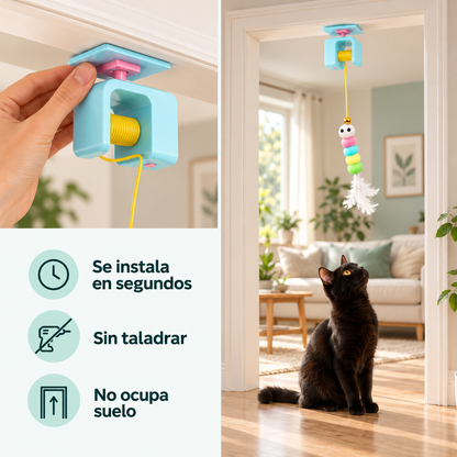 Juguete yoyó de puerta para gatos