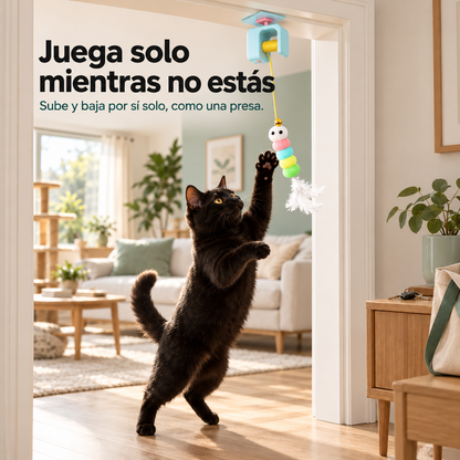 Juguete yoyó de puerta para gatos