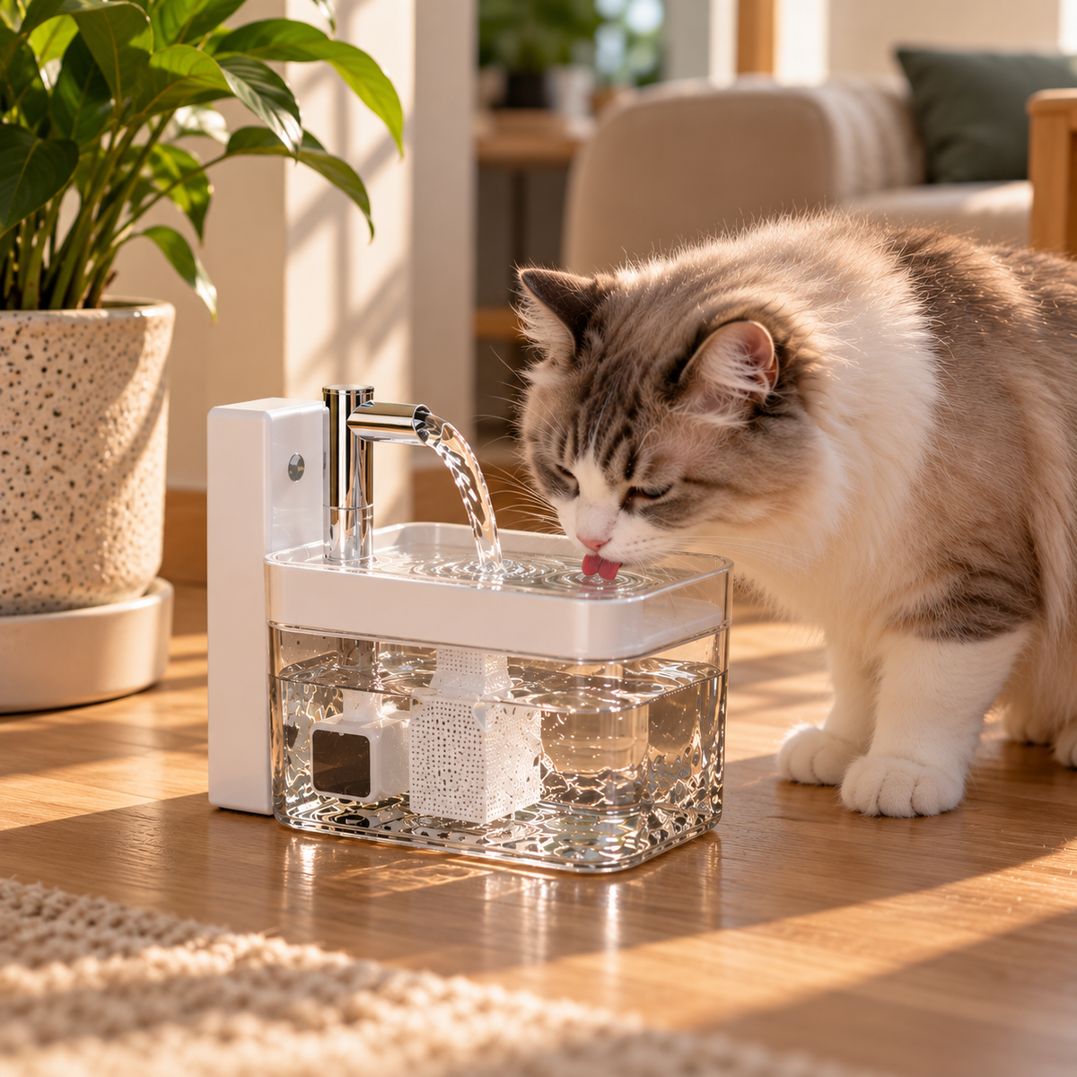 Relvoa AquaSense — Fuente Inteligente para Gatos